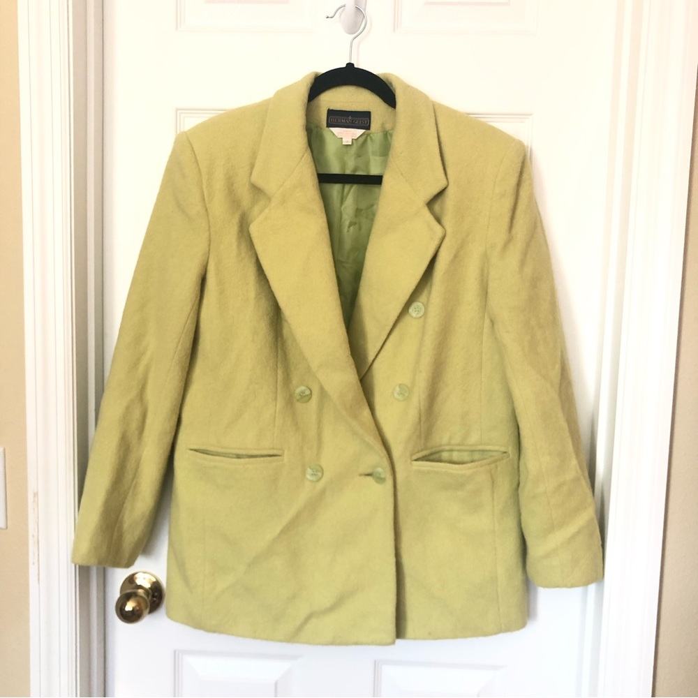 Vintage Oversized Wool Blazer Jacket Sz 8